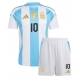 Argentina Lionel Messi #10 Replike Domaci Dres za djecu Copa America 2024 Kratak Rukav (+ Kratke hlače)